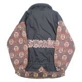 SORRY Mens Jacket Black Crazy Pattern M