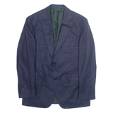 EMIL MULLER Mens Blazer Jacket Blue Wool L