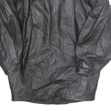 Mens Jacket Black Faux Leather S