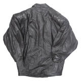 Mens Jacket Black Faux Leather S