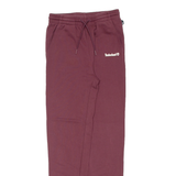 TIMBERLAND Womens Joggers Maroon Tapered XS W24 L28