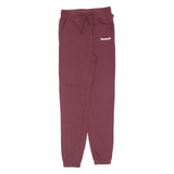TIMBERLAND Womens Joggers Maroon Tapered XS W24 L28