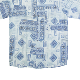 KINGFIELD Mens Shirt Blue Crazy Pattern S