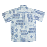 KINGFIELD Mens Shirt Blue Crazy Pattern S