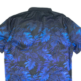 Mens Hawaiian Shirt Blue Floral M