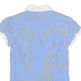 TOMMY HILFIGER Womens Shirt Blue Gingham S