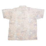 CASUAL LAND Mens Shirt Grey Crazy Pattern L