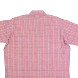 Mens Shirt Maroon Check L