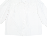 YOUR SIXTH SENSE Womens Plain Shirt White Long Sleeve L