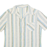 RODRIGO Mens Shirt Brown 90s Striped M