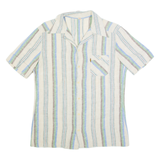 RODRIGO Mens Shirt Brown 90s Striped M