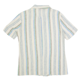 RODRIGO Mens Shirt Brown 90s Striped M