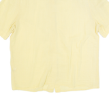 Womens Plain Shirt Yellow 90s M