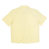 Womens Plain Shirt Yellow 90s M
