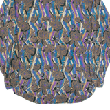 Mens Shirt Brown Crazy Pattern Long Sleeve M