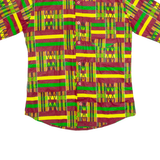 Mens Shirt Maroon Crazy Pattern M