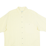 LETS GO Mens Plain Shirt Yellow L