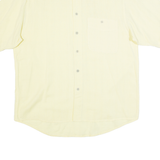 LETS GO Mens Plain Shirt Yellow L