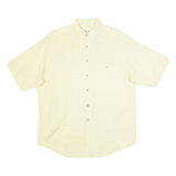 LETS GO Mens Plain Shirt Yellow L