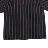 Mens Shirt Black Striped XL