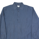 JOOP! Mens Plain Shirt Blue Long Sleeve L
