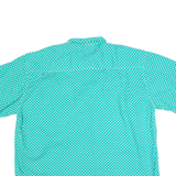 Mens Shirt Green 90s Spotted XL