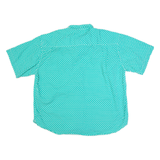 Mens Shirt Green 90s Spotted XL