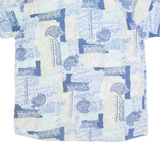 ANGELO LITRICO Mens Shirt Blue Crazy Pattern L