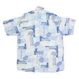 ANGELO LITRICO Mens Shirt Blue Crazy Pattern L