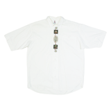 AMANN Mens Plain Shirt White L