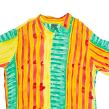 JAMS WORLD Mens Shirt Green Crazy Pattern 2XL