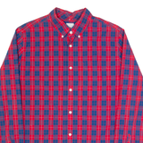 GAP Mens Shirt Red Check Long Sleeve L