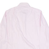 HUGO BOSS Mens Plain Shirt Pink Long Sleeve M