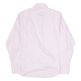 HUGO BOSS Mens Plain Shirt Pink Long Sleeve M