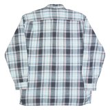 Mens Shirt Grey Check Long Sleeve L