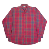 BREMO Mens Shirt Red Check Long Sleeve 2XL