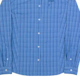 JACK WOLFSKIN Womens Shirt Blue Check Long Sleeve UK 12