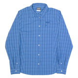JACK WOLFSKIN Womens Shirt Blue Check Long Sleeve UK 12