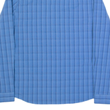 JACK WOLFSKIN Womens Shirt Blue Check Long Sleeve UK 12