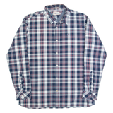 HILFIGER DENIM Mens Shirt Blue Check Long Sleeve XL