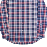 TOMMY HILFIGER Slim Fit Mens Shirt Blue Check Long Sleeve L