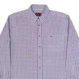 KAPPA ROBE DI Mens Shirt Blue Check Long Sleeve L