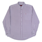 KAPPA ROBE DI Mens Shirt Blue Check Long Sleeve L