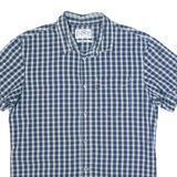 LEVI'S Slim Fit Mens Shirt Blue Check L