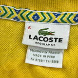 Lacoste Asymmetric Polo Shirt - XL Multicoloured Cotton