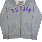 SUPERDRY Womens Grey Hoodie Full Zip M