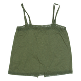 FAT FACE Womens Camisole Top Green Sleeveless UK 8
