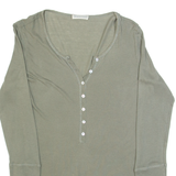 WHISTLES Womens Top Green V-Neck 3/4 Sleeve UK 10
