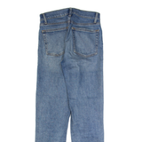 GAP Distressed Womens Jeans Blue Regular Straight Stone Wash W28 L26