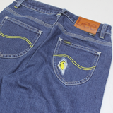 LEE SMILEY Womens Jeans Blue Slim Tapered W24 L27